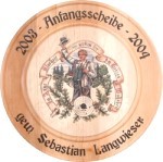 Schtzenscheibe Lasurdruck